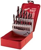 Milwaukee 48-89-0020 15 Piece 1/16-Inch to 1/2-Inch Twist Drill Bit Assortment in Metal Index