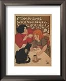 Compagnie Francaise Des Chocolats Cuisine Framed Art Poster Print by Théophile Alexandre Steinlen, 14x17