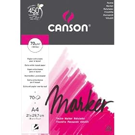 Canson-feuille Marker Layout 70g A4 - Bloc De 70 [Jouet]