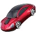 Daffodil WMS217R Souris Sans fil Wireless Mouse Optique en forme de voiture - Rouge
