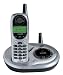 V-Tech VTIA5851 5.8GHz Analog Cordless Telephone with Answering Machine and Caller ID (Silver/Black)