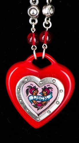 Classic Hardware Heart of Hearts Luck Necklace - Red