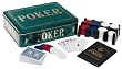 Poker Game in Green Tin
