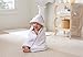 aden by aden + anais Hooded Towel; 100% Cotton Terry Towel with Muslin Hood for Babies and Toddlers; dove