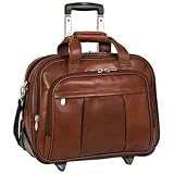 McKlein USA R Series DAMEN Leather Detachable-Wheeled 17 Laptop Case (Us Patent # 6595334)