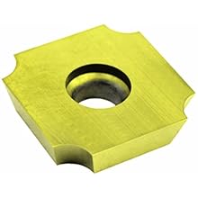 Dorian Tool SDGX Multilayer Coated Carbide Square Convex Milling Indexable Insert, 0.2187" Nose Radius, 3/4" Insert, 3/16" Thick (Pack of 10)