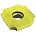 Dorian Tool SDGX Multilayer Coated Carbide Square Convex Milling Indexable Insert, 0.2187" Nose Radius, 3/4" Insert, 3/16" Thick (Pack of 10)