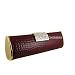 Evening Clutch -Claret Red - Embossed - Leather Like - Elongated / Long Minaudiere - ...