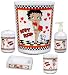 BETTY BOOP CHECKERBOARD 5PC BATHROOM SET