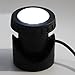 Exlight Solar Powered Ground Light, 6 White LEDs, Easy to Install, for the Garden, the Pathway or Stairway, Color Black