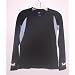 Coolmax Silver Lycra Woman Running Walking Black Shirt: M