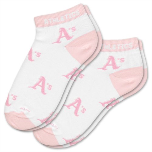 MLB Oakland Athletics Women's Pink Socks (2 Pack), Medium