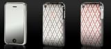 iPhone 3G / 3GS Hard Case - Metallic Series Engraved Edition (Stitch Style-Silver)