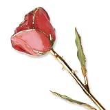 Lacquer Dipped Gold Trim Sonia Pearl Rose