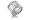 14K White Gold Matte-Finish Hand-Crafted and Etched Mesh Designer Ring, Enhanced with Pave Set Diamond Bars., 0.00