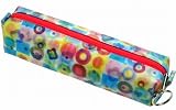 3D Lenticular Pencil / Cosmetic Purse / Case, GLOBO , FLOWERS, RAINBOW, RED, GREEN