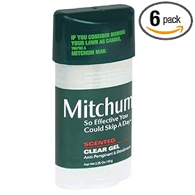 Mitchum Anti-Perspirant & Deodorant, Power Gel, Scented, 2.25 oz (63 g) (Pack of 6)