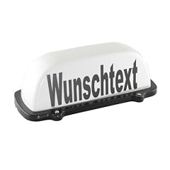 Dachaufsetzer weiss mit Wunschtext ohne Beleuchtung