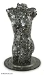 Iron statuette, 'Rustic Nude'