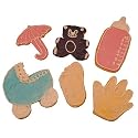 Baby Shower Tin Cookie Cutter Set, 6-Piece