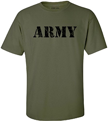 Joe's USA(tm)-Tall.Vintage Army Logo T-Shirts-OliveGreen 2X-Large Tall -2XLT