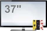 ProtectTVs TV Screen Protector, Premium version with Optional Patterned Straps for 37 inch LED, LCD and Plasma TV