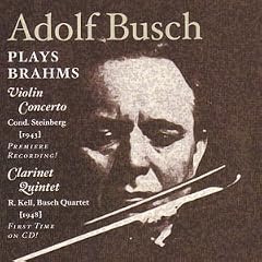 Adolf Busch plays Brahms