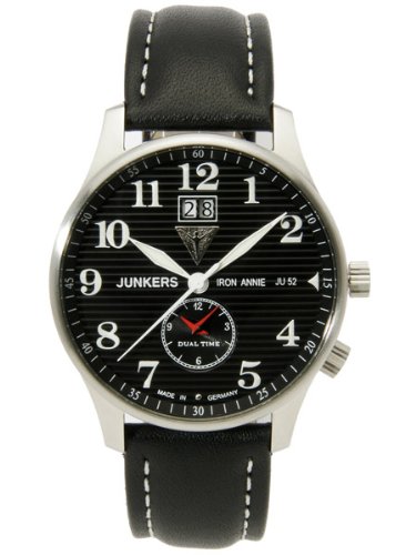 Junkers Iron Annie Big Date, Dual Time Watch 6640-2
