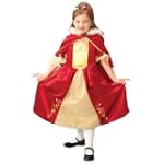 Disney Belle Deluxe Red Fancy Dress Costume & Tiara