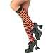 Search : Orange and Black Striped Knee High Stockings - Striped Knee Socks - Great for Witch Costumes