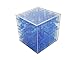 3D Cube Maze , Maze cube,Intelligence Creative Development Game, Educational Toys Suitable for Adults Aged and Children Transparent Blue