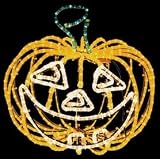 3D PUMPKIN Halloween Outdoor Animated rope light garden display size 50cm x 50cm x 50cm
