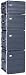 MBT ABS 8-Space 8U Molded Rack Mount Flight Road Case