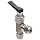 Ham-Let H1200 Series  Stainless Steel 316 Toggle Valve, Angle, 1/4" Let-Lok Fitting