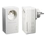 Netgear XAVB1401-100FRS Pack de 2 Adaptateurs CPL Ethernet Powerline 200 Mbit/s Mini Avec prise femelle int�gr�e Homeplug AV+ 1 port