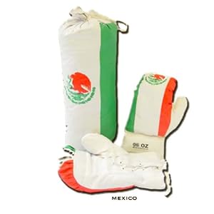 Click here to see all customer reviews now Kids Boxing Gloves Set includes 18 Punching Bag , and a Pair of Boxing Gloves Mexican Flag Design