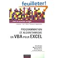 Programmation et algorithmique en VBA pour Excel : Cours et exercices corrig�s