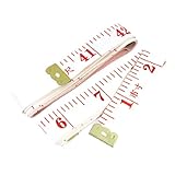 uxcell 巻き尺 メジャー　柔軟　変形しない　ソフトガラス繊維製　フラットルーラー 45 cun 150cm