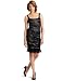 Nicole Miller Women's Sheath Tuck Dress, Black, 10