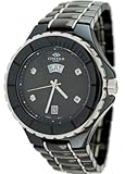 IMAGE OF Oniss ON8015 MDD Black Men's Black Ceramic Swiss Quartz