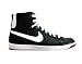Nike Wmns Blazer Mid Leather Black/White-Red Plum Womens Shoes 313722-017