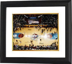Bill Laimbeer signed Detroit Pistons Finals Celebration 8x10 Photo Custom Framed- Steiner Hologram