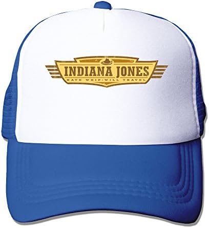 Newest Adult Unisex Original Indiana Jones Logo 100% Nylon Mesh Caps One Size Fits Most Adjustable Mesh Caps