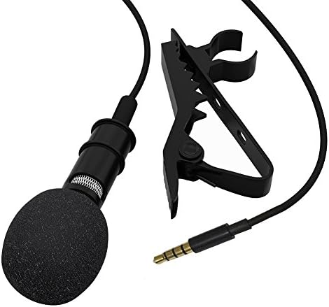 DANUC MC-03 Lavalier Lapel Microphone Clip-on Omnidirectional Condenser Mic (Microphone+Adapter+ cable)