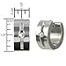 6mm Stainless Steel Cubic Zirconia Slit Huggie title=