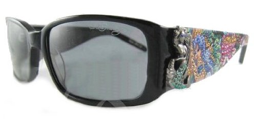 ED HARDY EHS 029 BLACK Sunglasses