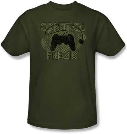 Control Freak - Men's T-Shirt , Large, Military Green