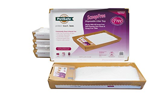 Petsafe ScoopFree Litter Tray with Dye-Free Crystals - 6-Pack