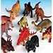 Dozen Jumbo Dinosaurs up to 6 inches long