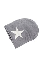 Zwillingsherz Gorro Star (Gris / Blanco)